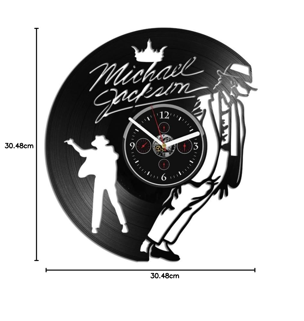 マイケルジャクソン　時計　レコード Amazon.co.jp: 時計 壁 ビンテージ マイケル・ジャクソン ビニール
